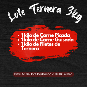 Lote TERNERA 3 KILOS